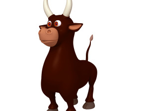 bull cartoon 3D Model