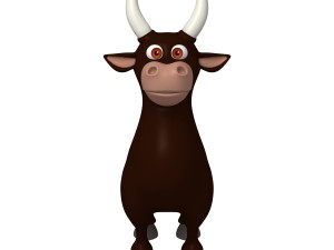 bull cartoon Modelo 3D