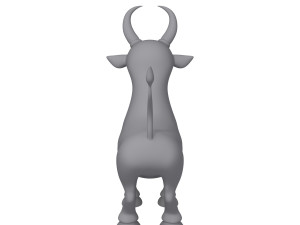 bull cartoon Modelo 3D