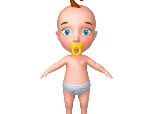 baby cartoon 3D Model
