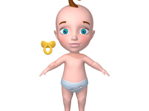 baby cartoon Modèle 3D