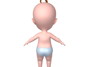 baby cartoon Modèle 3D
