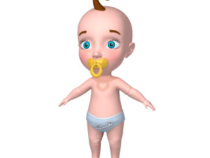baby cartoon Modèle 3D