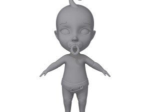 baby cartoon Modèle 3D