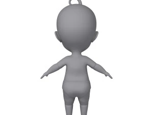 baby cartoon 3D Model