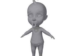 baby cartoon Modèle 3D