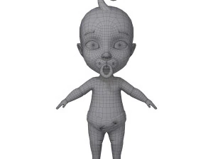 baby cartoon 3D Model