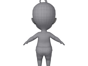 baby cartoon Modèle 3D