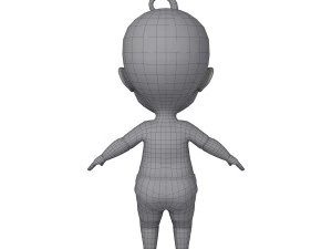 baby cartoon 3D Model
