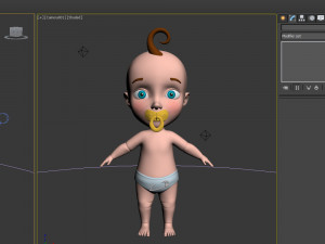 baby cartoon Modèle 3D