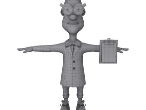 ученый мультфильм 3D Модель