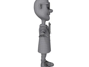 ученый мультфильм 3D Модель