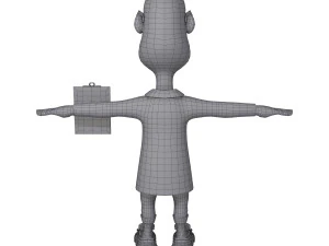 ученый мультфильм 3D Модель