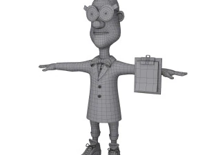 ученый мультфильм 3D Модель