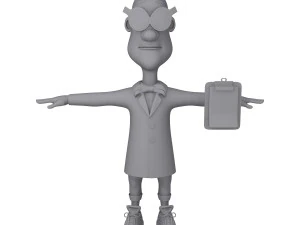 ученый мультфильм 3D Модель