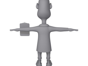 scientist cartoon 3D मॉडल