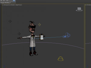 scientist cartoon 3D मॉडल