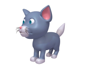 cat cartoon 3D Model