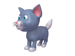 gato de dibujos animados Modelo 3D