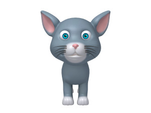 cat cartoon 3D मॉडल