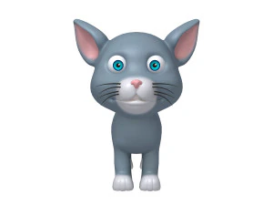 cat cartoon 3D Model