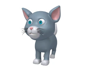 cat cartoon 3D Model