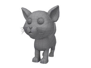 cat cartoon 3D Model