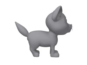cat cartoon 3D Model