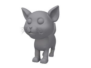 cat cartoon 3D मॉडल