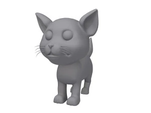 cat cartoon 3D Model