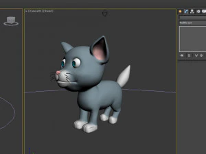 cat cartoon 3D Model