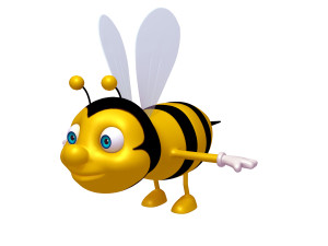 bee cartoon 3D Model