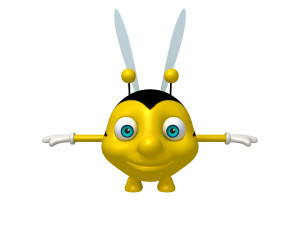 bee cartoon Modelo 3D