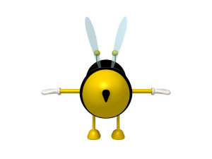 bee cartoon Modelo 3D