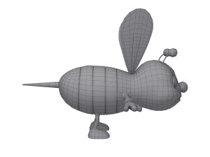 bee cartoon Modelo 3D