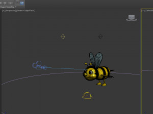 bee cartoon Modelo 3D