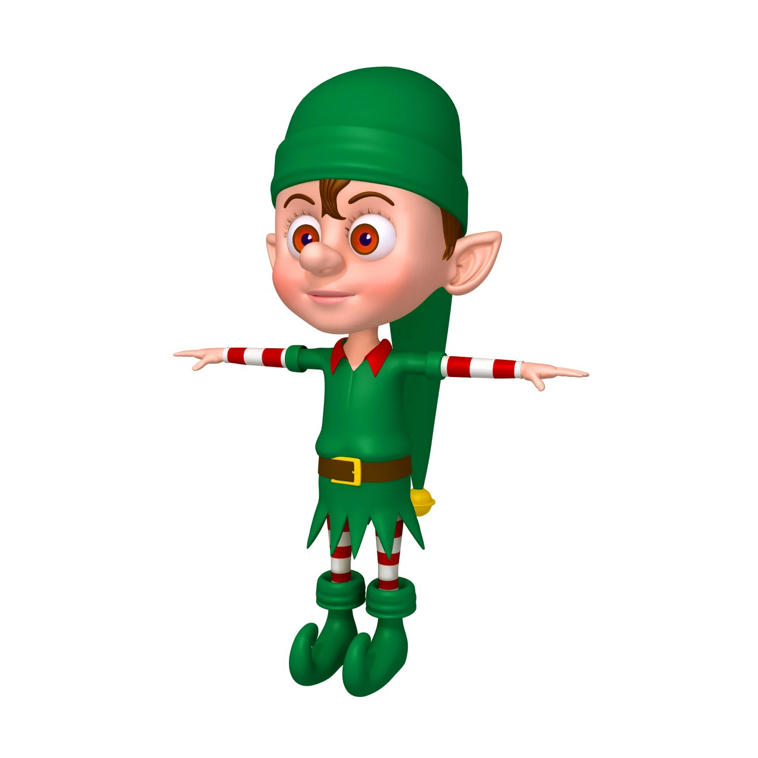 christmas elf 3D Model .c4d .max .obj .3ds .fbx .stl .blend 