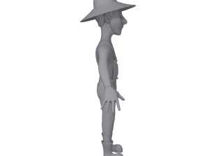 farmer cartoon 3D Model