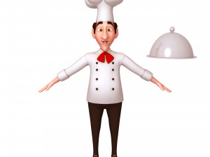 chef cartoon 3D Model