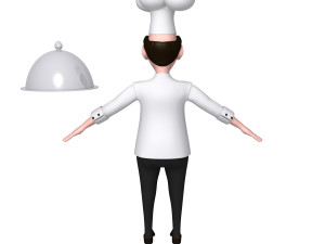 chef cartoon 3D 模型