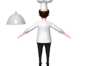 chef cartoon 3D Model