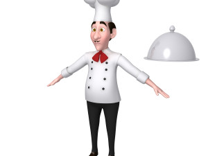 chef cartoon 3D 模型