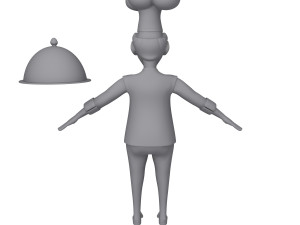 chef cartoon 3D 模型