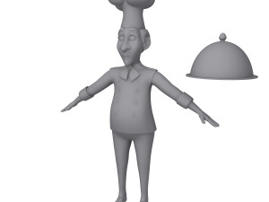 chef cartoon 3D 模型