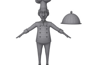 chef cartoon 3D 模型