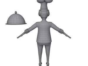 chef cartoon 3D 模型