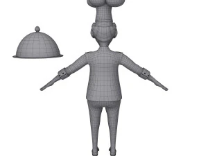 chef cartoon 3D Model