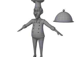 chef cartoon 3D 模型
