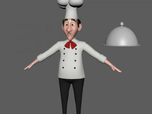 chef cartoon 3D Model