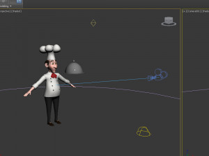 chef cartoon 3D 模型